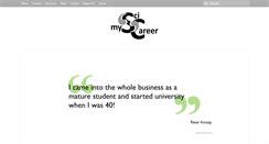Desktop Screenshot of myscicareer.com