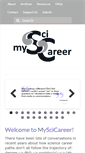 Mobile Screenshot of myscicareer.com